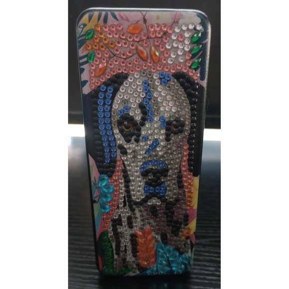 Completed Diamond Art Eyeglass Case - Dalmatian Dog - Picture 1 of 2